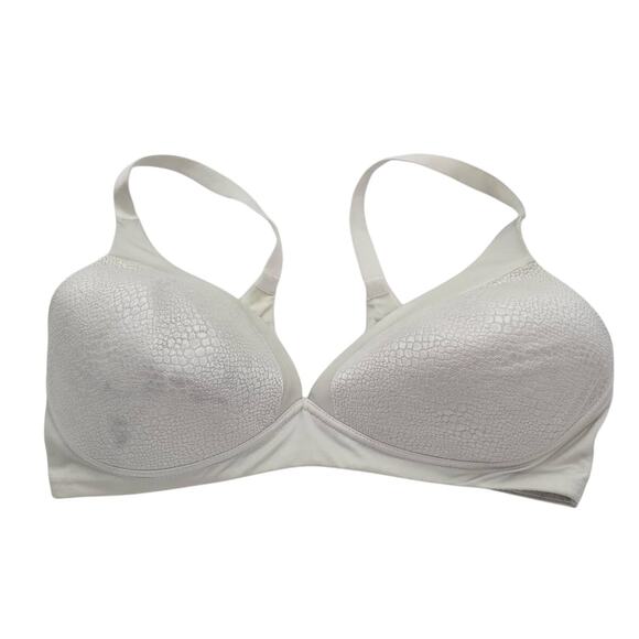 Warner's Wire Free T-Shirt Bra White Back Smoothing  Size 40D - Picture 1 of 10